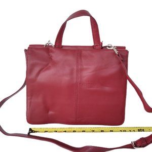 Pelle Studio red leather handbag purse